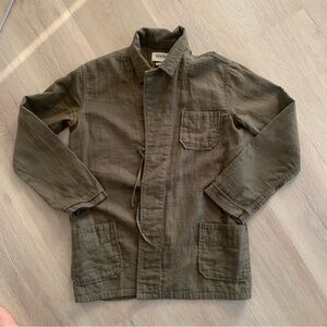 GOLDEN by TNA green cotton/ linen blend blazer